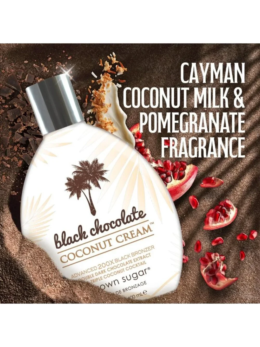 200X Dark Bronzer Tanning Lotion - Brown Sugar & Coconut Cream, 13.5 Fl Oz